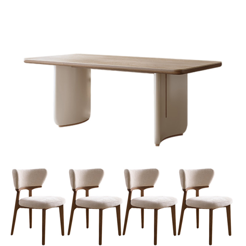 Ensembles de table de luxe français de style simple et léger, H 29,53 po x L 70,87 po x l 31,5 po