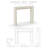 Nashville Cast Stone Fireplace Surround with Beveled Hearth-103819917-103819916