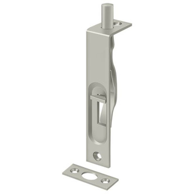 Boulon affleurant 4 po Deltana 4FBS15; robuste; finition nickel satiné