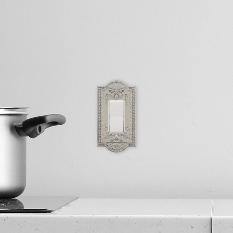 Meadows 1-Gang Rocker Wall Plate, Satin Nickel