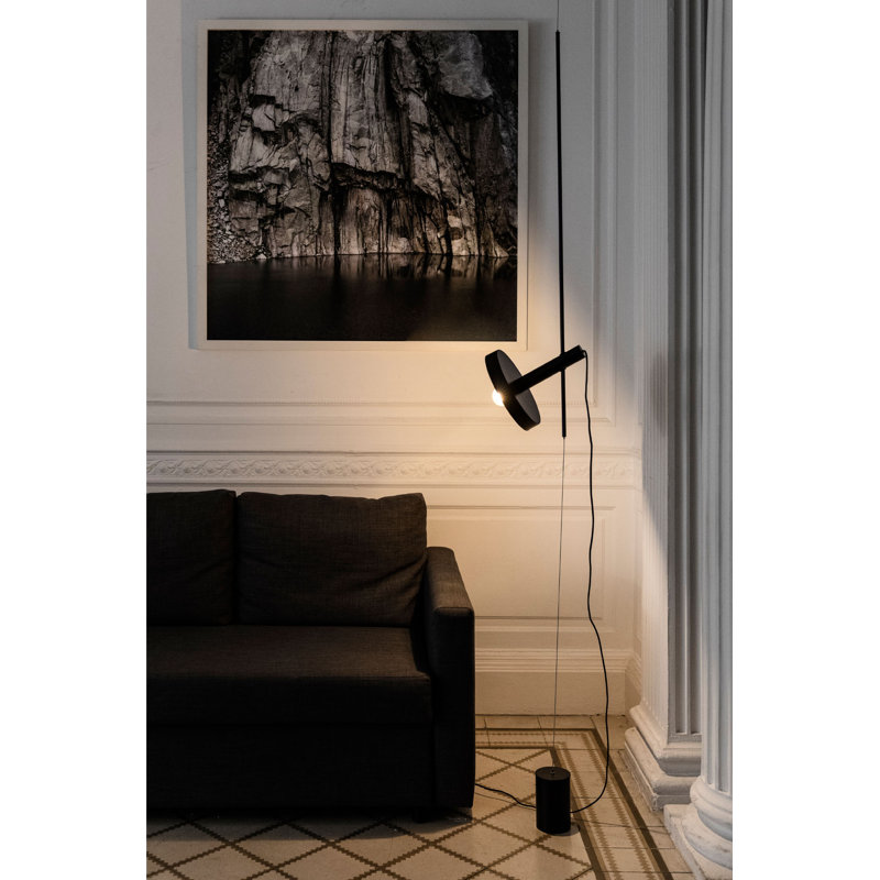 Whizz Pendant/Floor Lamp, Matte Black