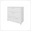 Commode blanche avec 4 tiroirs spacieux