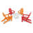 POLYWOOD Classic Adirondack Folding Adirondack 5-Piece Conversation Group-39397990