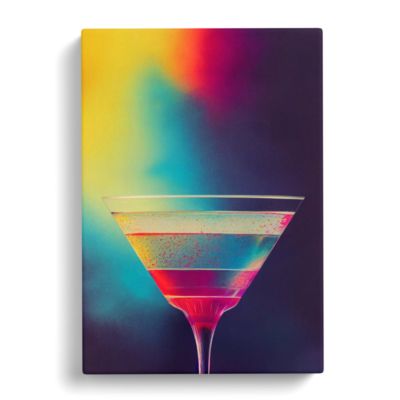 Cocktail Hydrodipped - Wrapped Canvas, 76cm H x 50cm W x 3cm D