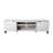 70" Mid Century Modern TV Stand for up to 60" TV's with Adjustable Shelves and Dual Storage Compartment