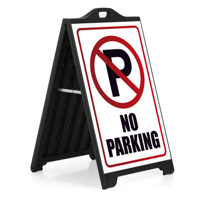 Sandwich Board A-Frame Sidewalk Sign No Parking