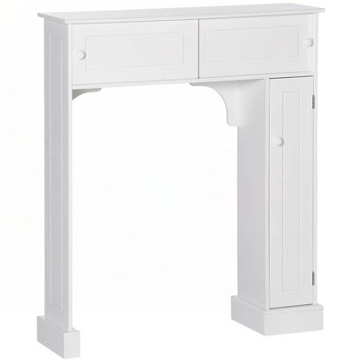 Armoire de rangement au-dessus de la toilette