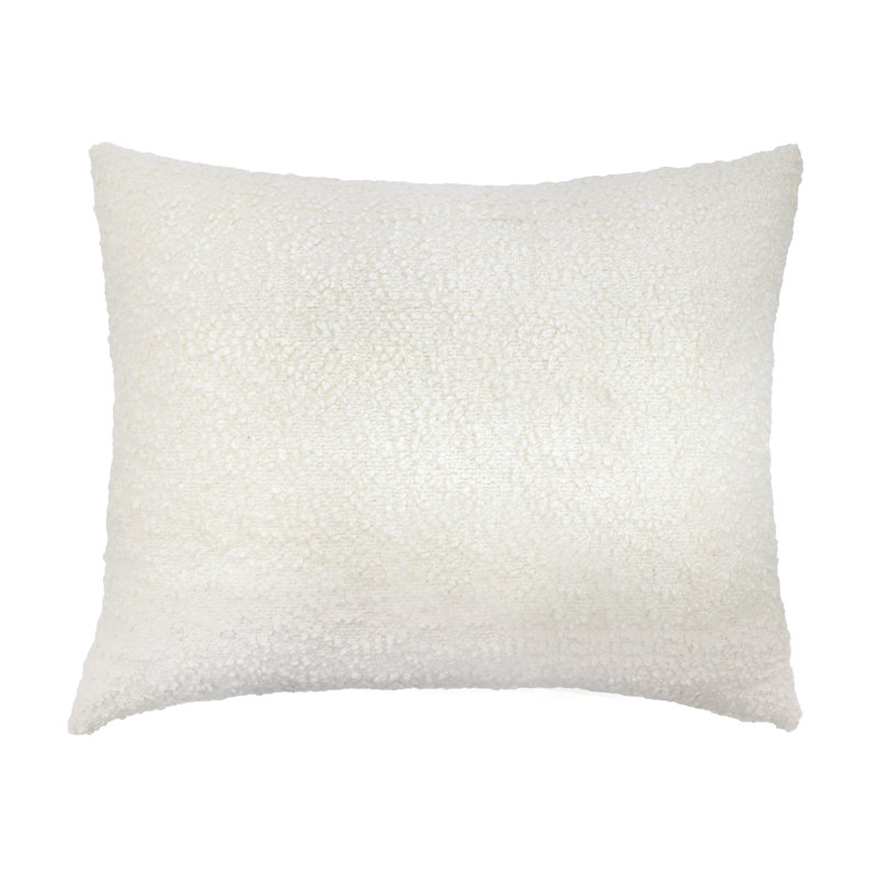 Oreiller Murphy Boucle avec insert, Ivoire ivoire, Carré 20 po