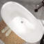 Baignoire de trempage autoportante en acrylique 59 po. X 29,5 po.