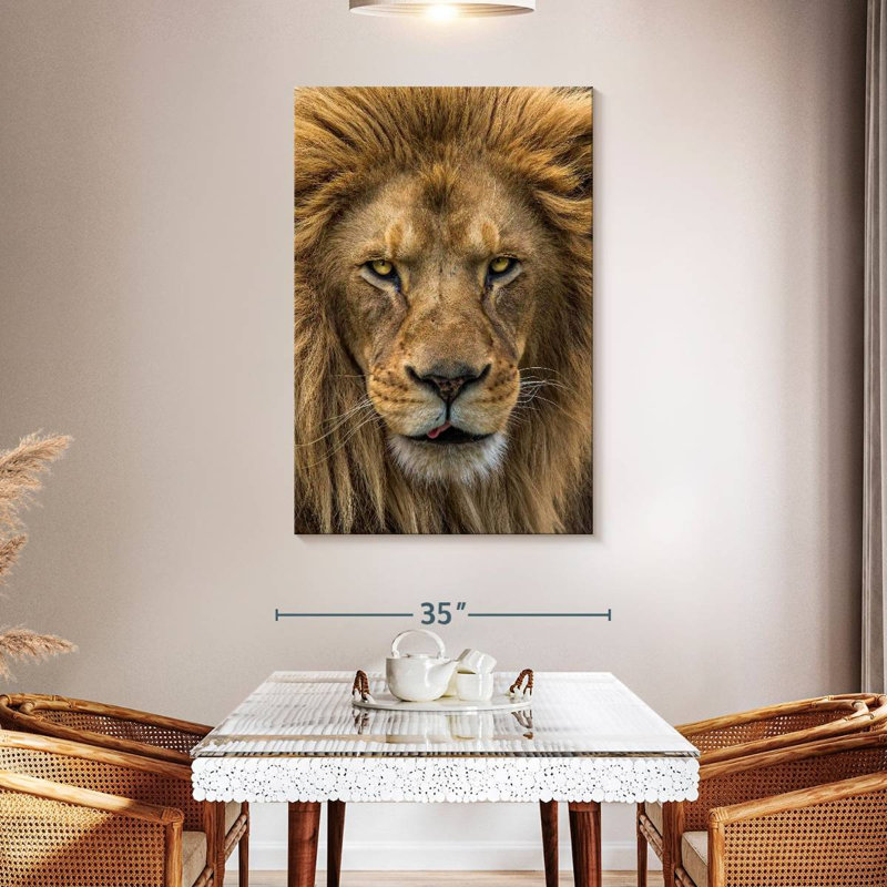 Brampt Handsome Lion Head, 48" H x 32" W