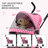 4-Wheel Folding Pet Stroller, Foldable Dog Jogger Stroller with Adjustable Canopy and Cup Holder-106691658