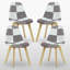 Greenough Side Chair in Black/White-36735710