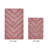 Annaclara Premium 100% Cotton 2 Piece Bath Rug Sets with Non-Slip Backing, Machine Washable, Luxurious Chervon Pattern Super Absorbent & Tufted Weave Bath Mat for Bathroom, Shower, and Tub-122444784-71048574