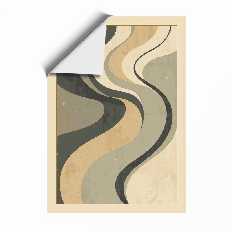 Flowing Forms Minimalist - Print, Unframed, A1 - 84.1 x 59.4 cm