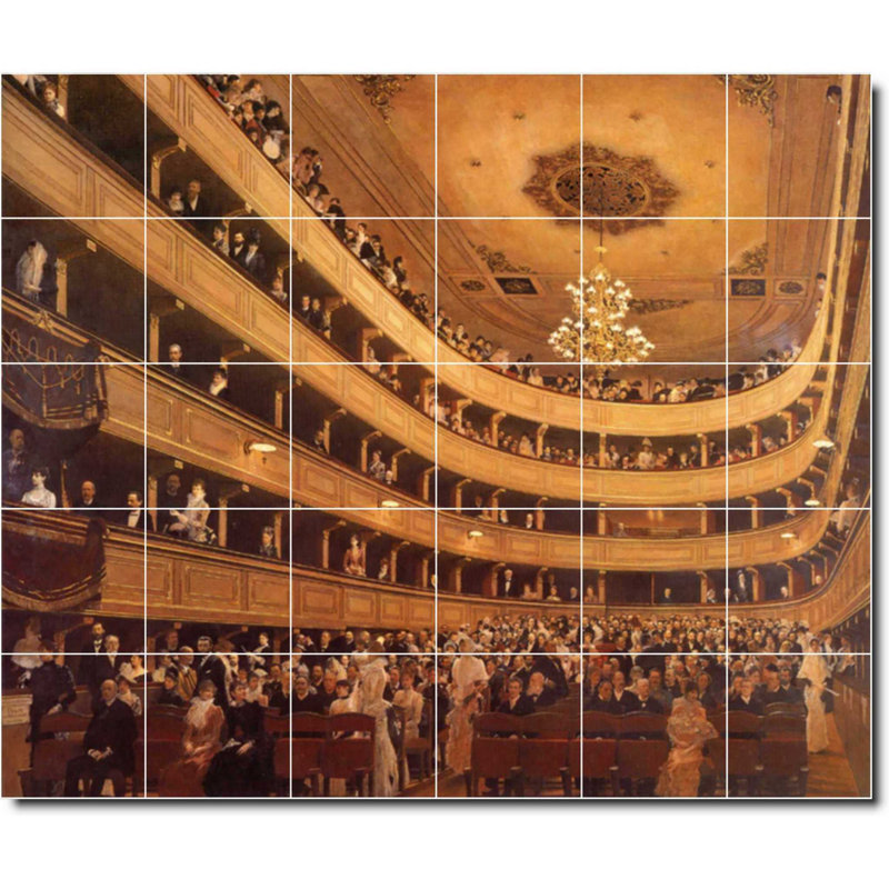 Carreau de céramique décorative 25,5 po x 21,25 po 4,25 po x 4,25 po, Historique 04973