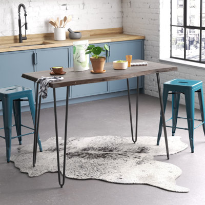 Cartan Acacia Solid Wood Counter Height Dining Table by Wade Logan
