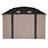 10X12 FT Gray Outdoor Storage Shed, Heavy Duty Rust-Resistant Steel Tool Shed With Floor Frame Kit-123375720