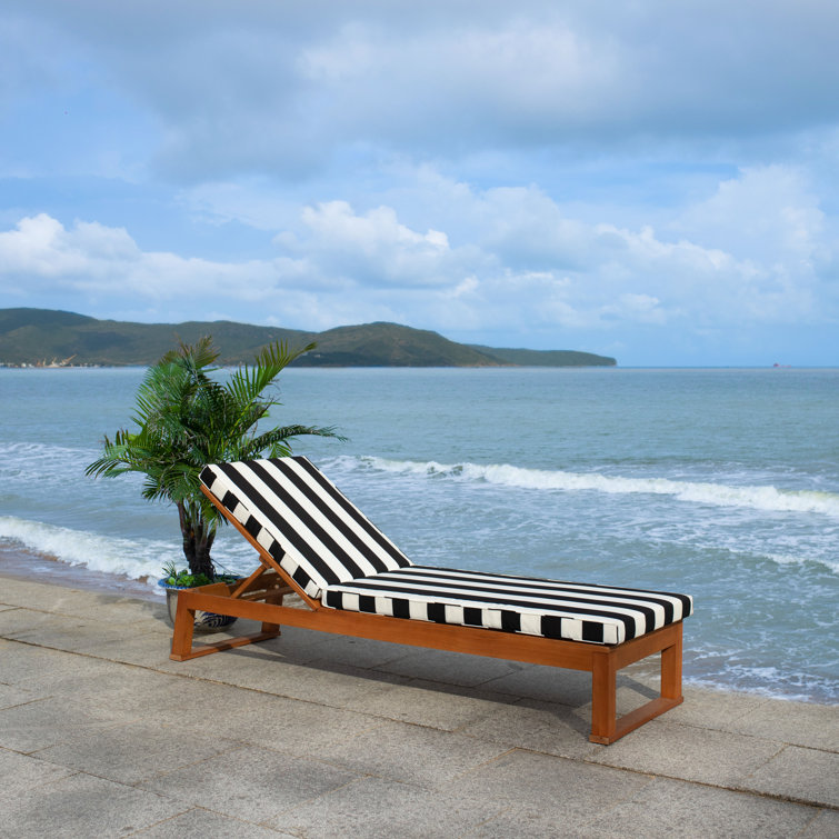 Faunce 80.9" Long Reclining Eucalyptus Single Chaise with Cushions