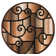 Abstract Brown/Green Area Rug