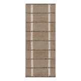 Rug & Kilim’S Scandinavian Style Runner Rug In Brown With Black & White Stripes