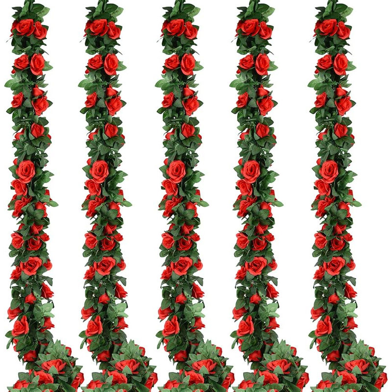 Ensemble de 5 guirlandes de fleurs artificielles