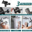 Pomme de douche carrée 10 pouces et douche à main à haute pression avec bras d'extension de douche réglable de 16 po-107292559