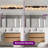 DAKAFUL 7-Light Dimmable Bathroom Vanity Light over Mirror with Wood and Glass Shade-114312325