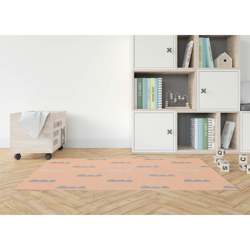 Tapis de jeu Dino Cloud Kids, Rectangulaire 3 pi x 5 pi