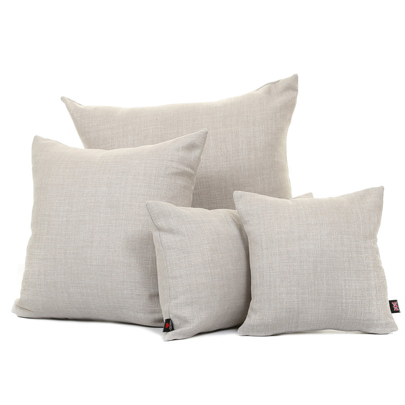 Mitre Square Throw Cushion, Silver, 28cm x 28cm