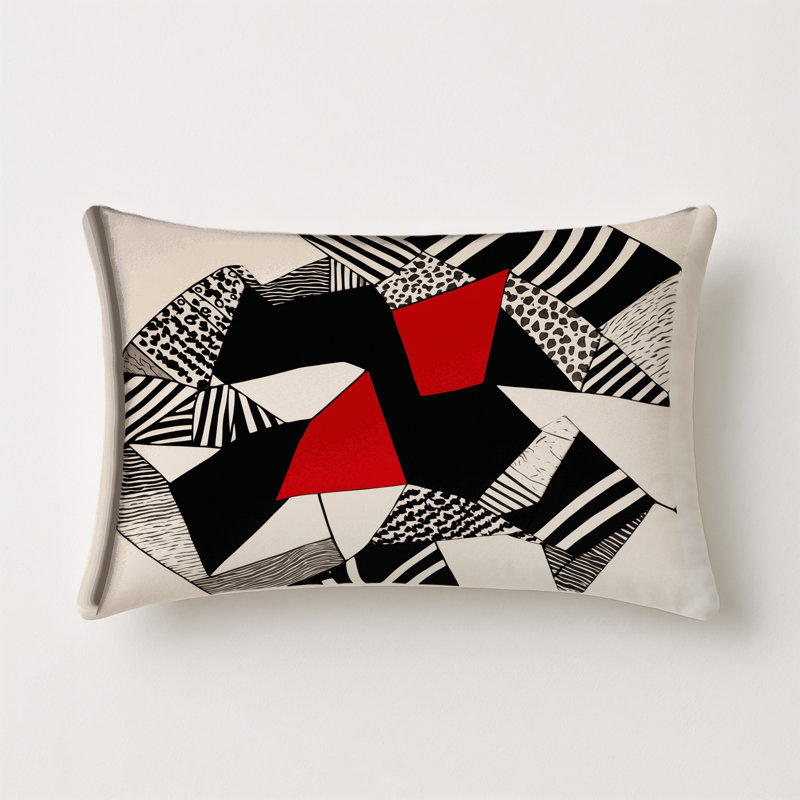 Obsidian Harmony Indoor And Outdoor Pillow, Rectangle 20"H x 14"W