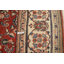 Tapis semi-antique rouge traditionnel rétro 10 x 13