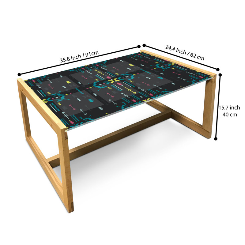 Jamaris Sled Coffee Table, 90cm H x 62cm W x 40cm D