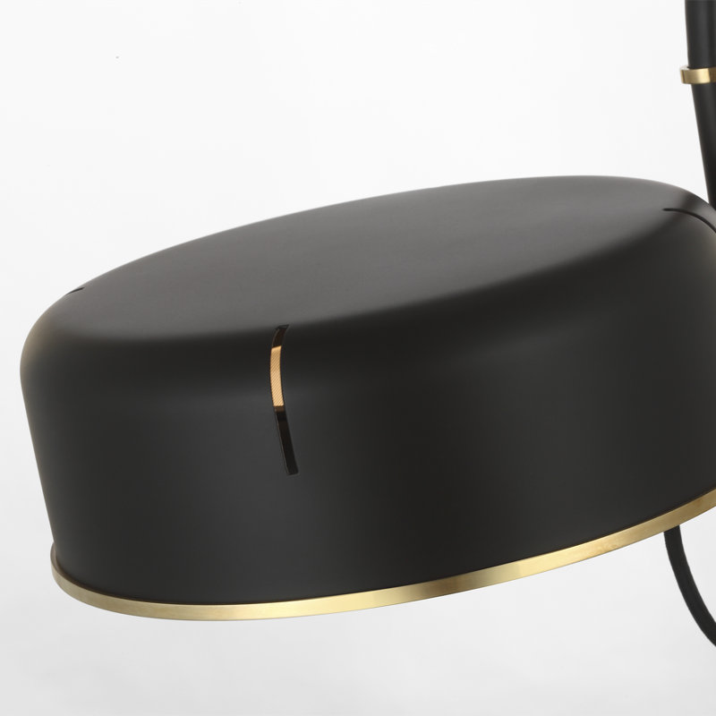 Thomas O'Brien Oso 25" Arc Table Lamp, Black, Iron