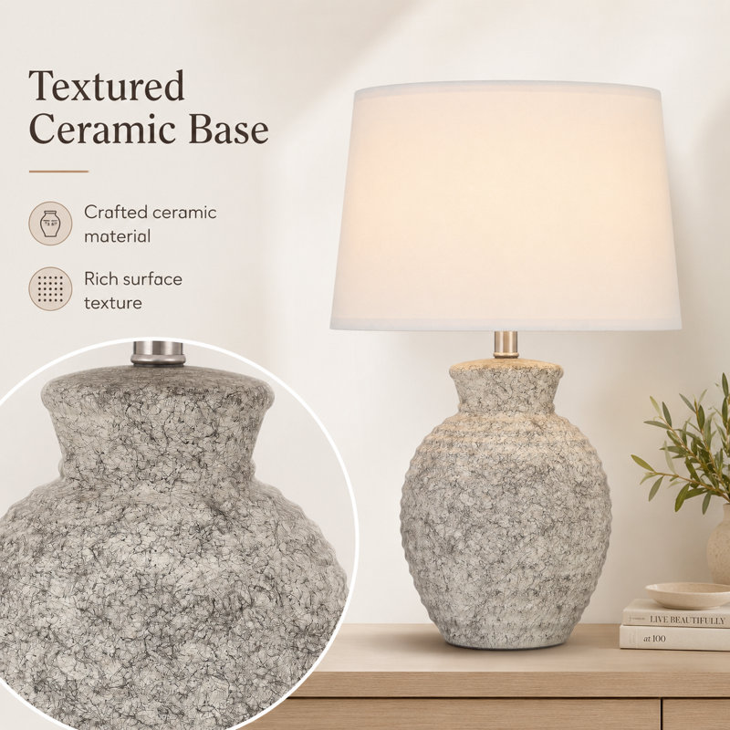 Askari 23" Ceramic Single Table Lamp
