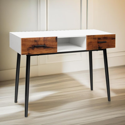 106Cm Console Table with Storage Drawers and Compartment Entryway Living Room