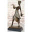 Sculpture art déco en bronze "Walk Like an Egyptian" par Paul Phillipe sur base en marbre