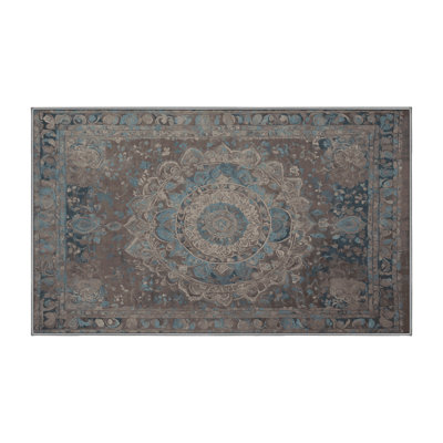 Tapis gris lavable à la machine