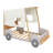 Jahleel Wood Car Bed with Pillow, Ceiling Cloth and-1937058811