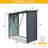 Outdoor Meta Firewood Rack ,Open Wood Shed For Firewood, Pellet, Or Lumber Storage-111234536