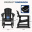 Fauteuil oscillant en PEHD Adirondack-832047080-832047085