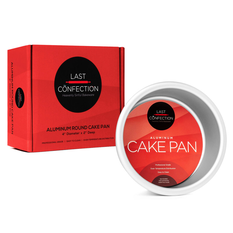 Last Confection 4" x 2" Round Aluminum Cake Pan