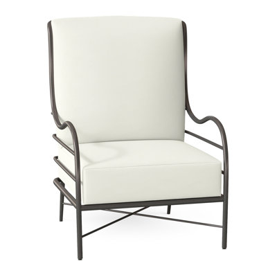 Carmel Wrought Aluminum Outdoor Lounge Chair