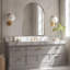 Miroir de salle de bain Malisa Cadre épais en acier inoxydable-1416112313-1411075164
