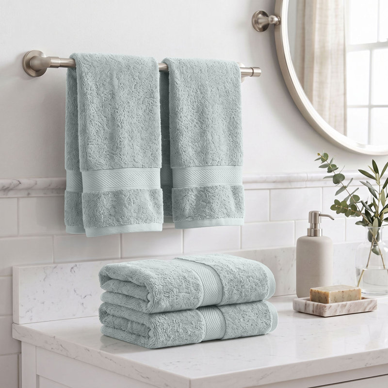 Coton luxueux et hautement absorbant Renata, Écume de mer