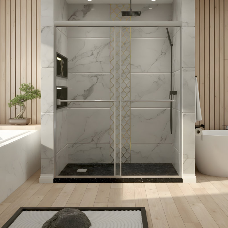 Porte de douche moderne anti-déflagrante
