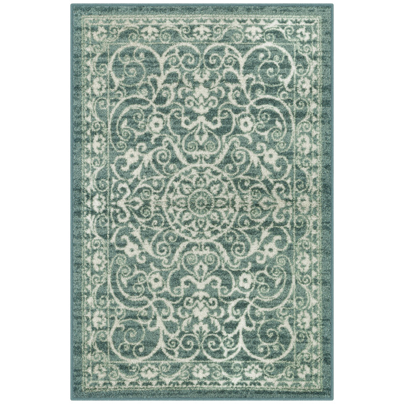 Dreyfuss Oriental Intense Area Rug, Rectangle 2'6" x 3'10", Green