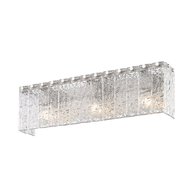 Meuble-lavabo 4 lumières Timeothy, Nickel brossé, Trois lumières