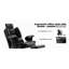 Chaise de bureau confortable avec dossier haut, soutien lombaire et siège en mousse à mémoire de forme pour utilisation à long terme, réglable par ordinateur noir, double couche, repose-pieds rétractable