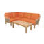 Outdoor 2 - Piece Teak Conversation Set