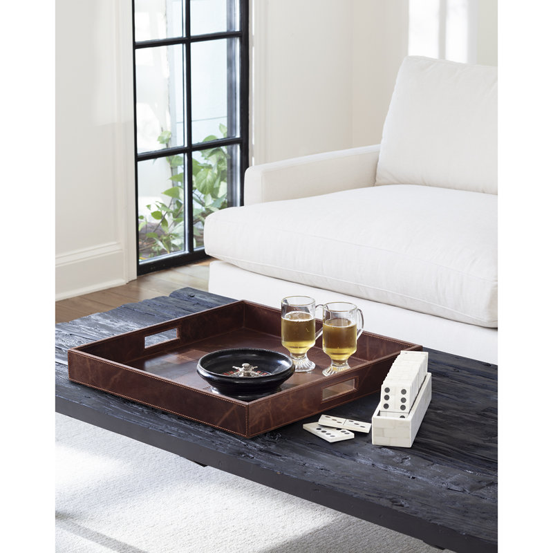 Derby Decorative Tray, Brown